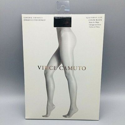 VINCE CAMUTO Black G/H Control Top Hose Enhanced Toes